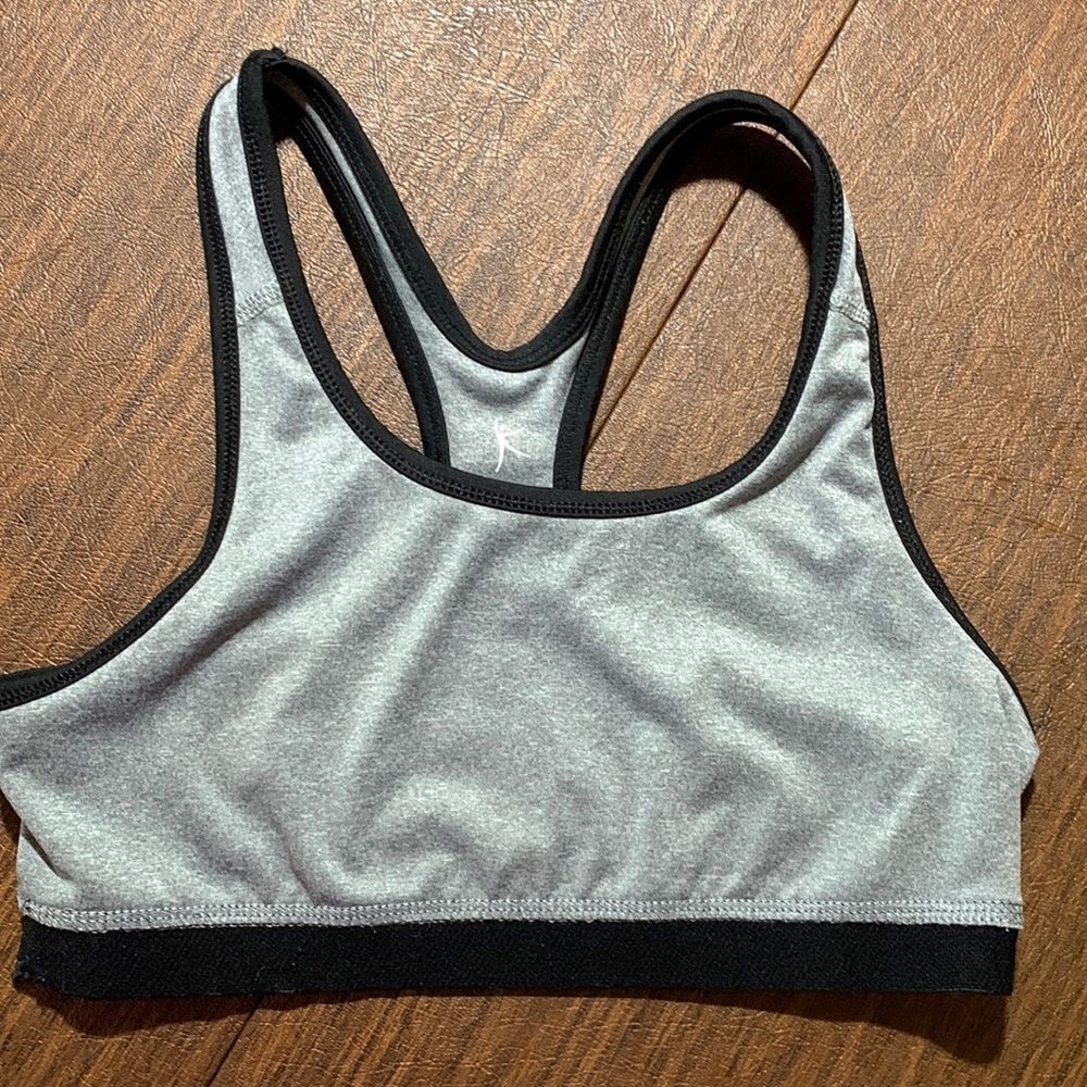 Danskin gray and black sports bra, XS